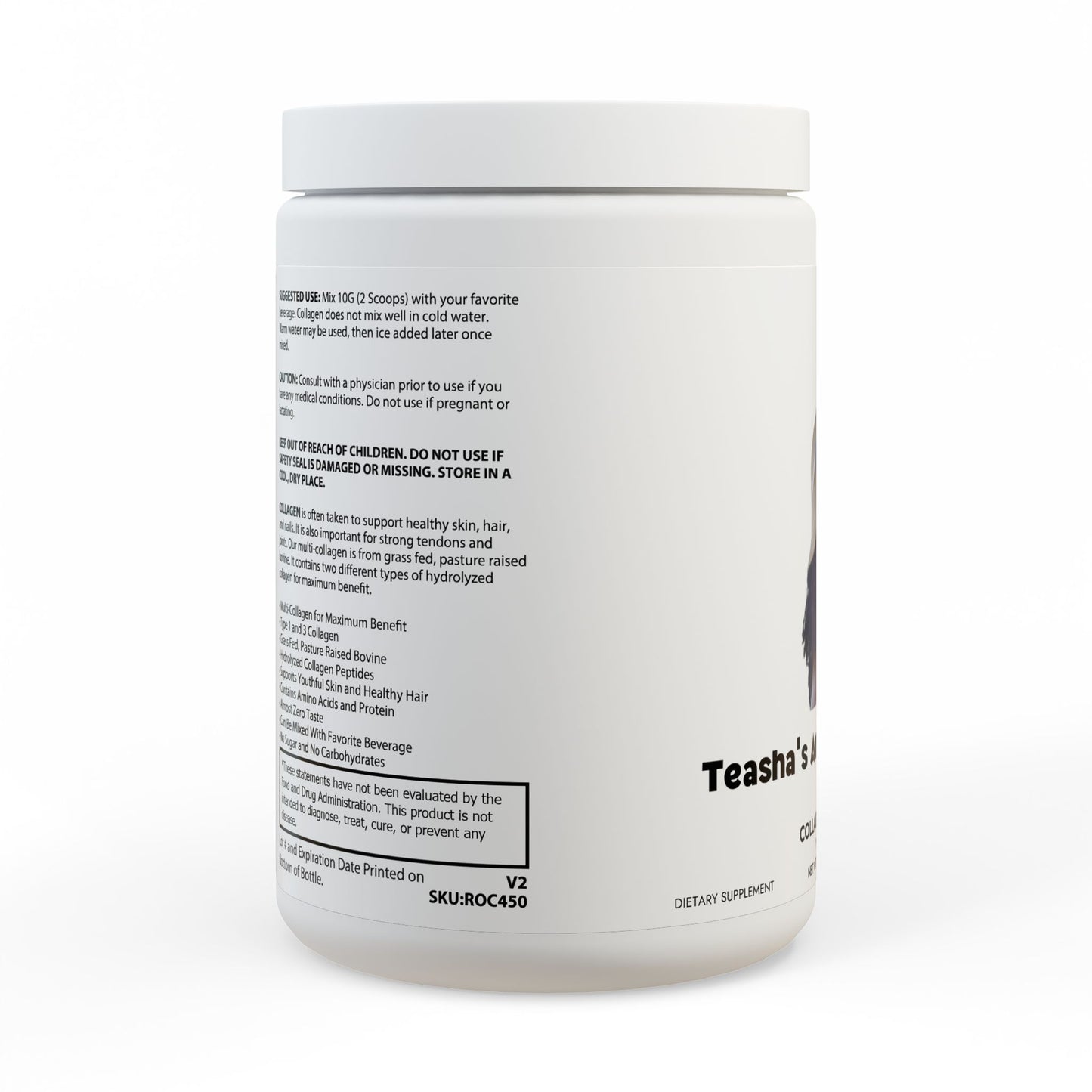 Collagen Peptides Type I & III Supplement (350g, 12.3oz)