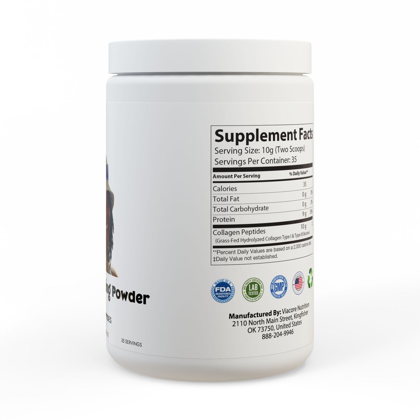 Collagen Peptides Type I & III Supplement (350g, 12.3oz)