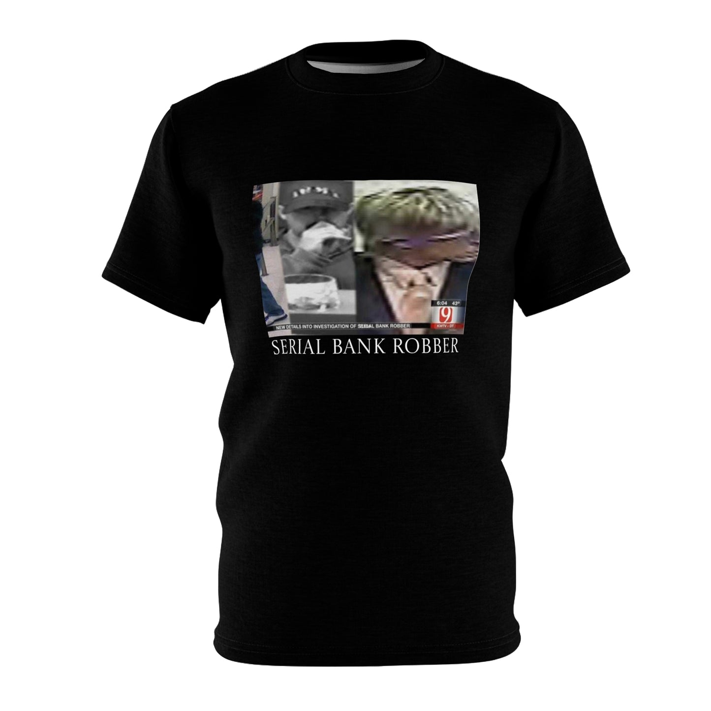 Serial Bank Robber T-Shirt — Vintage Mugshot Crime Meme Tee