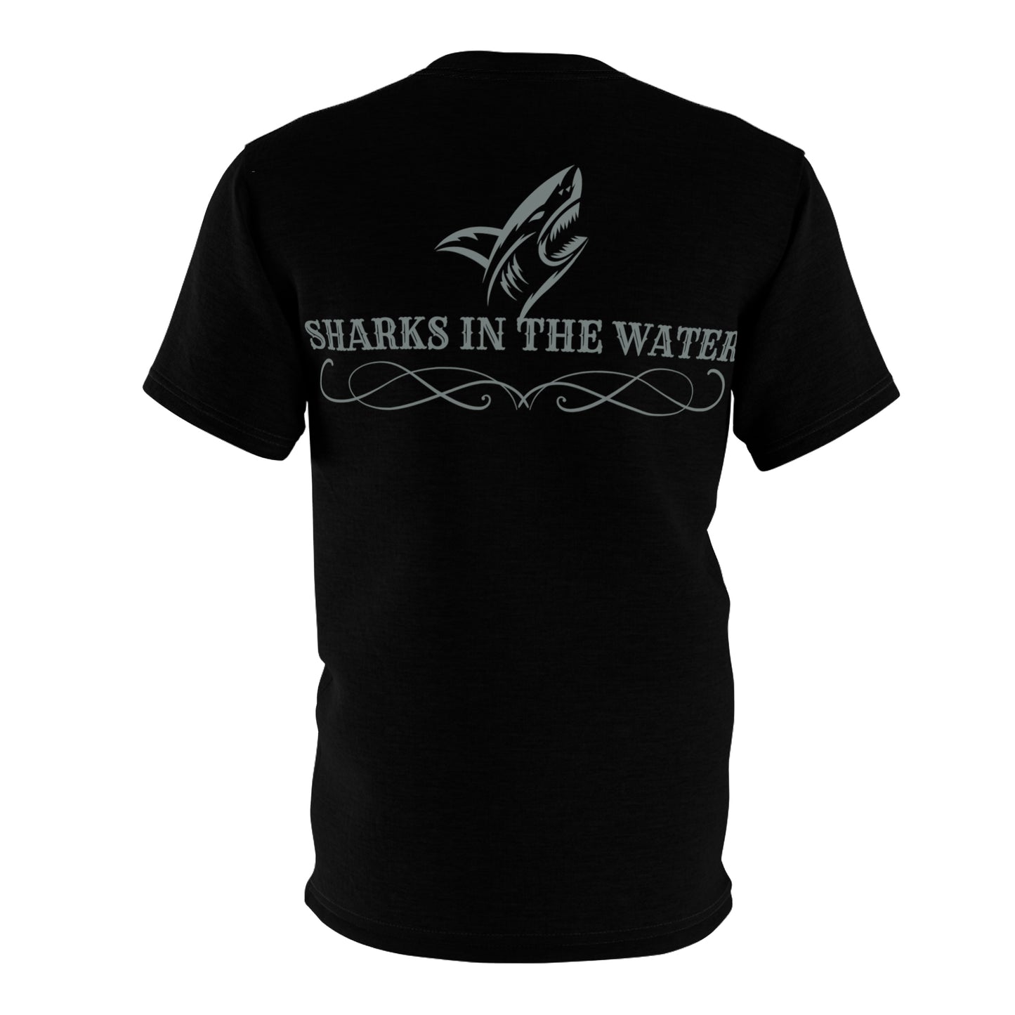 Sharks In The Water Black T Shirt