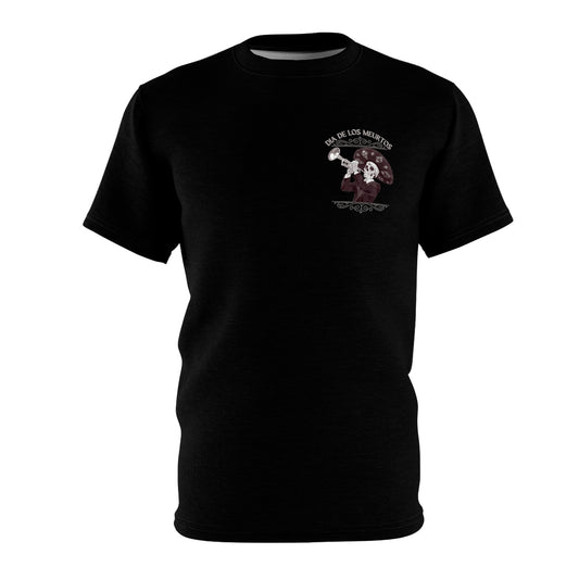 Trumpet Dia De Los Muertos Black T Shirt