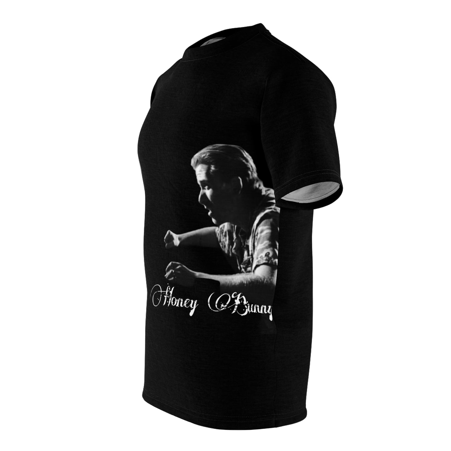 I Love You Honey Bunny Black T Shirt