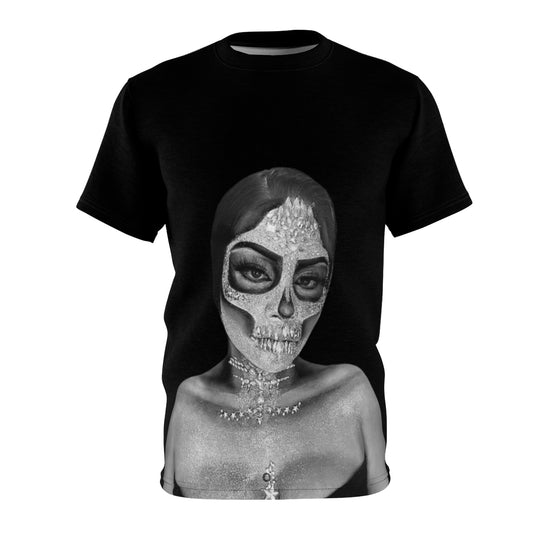 Mina Dia de los Muertos Black T Shirt