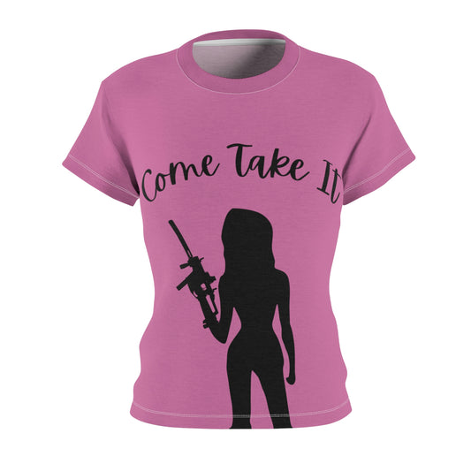 Womens Come Take It Pink T Shirt